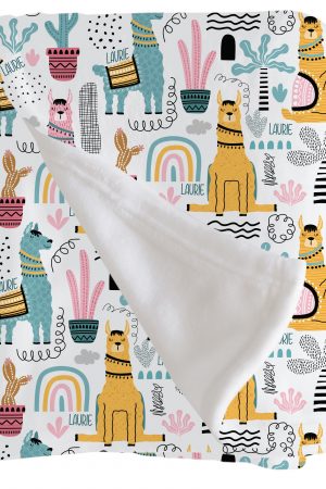 Llama Throw Blanket